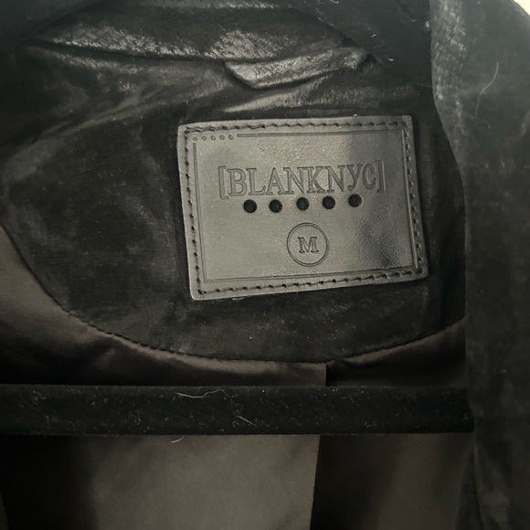 Blank NYC Black Suede Leather Jacket - Picture 2 of 4